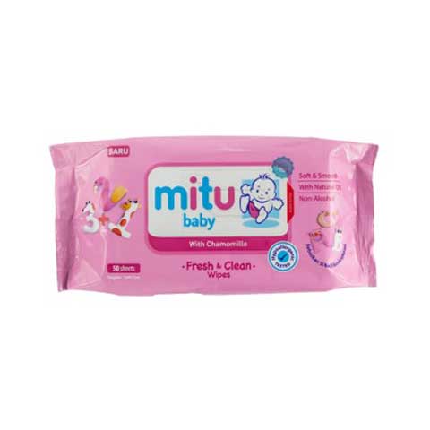 MITU BABY SC WIPES GANTI POPOK PINK 50S+50S